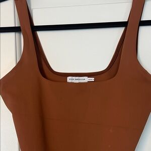 Good American Rust Tank Top